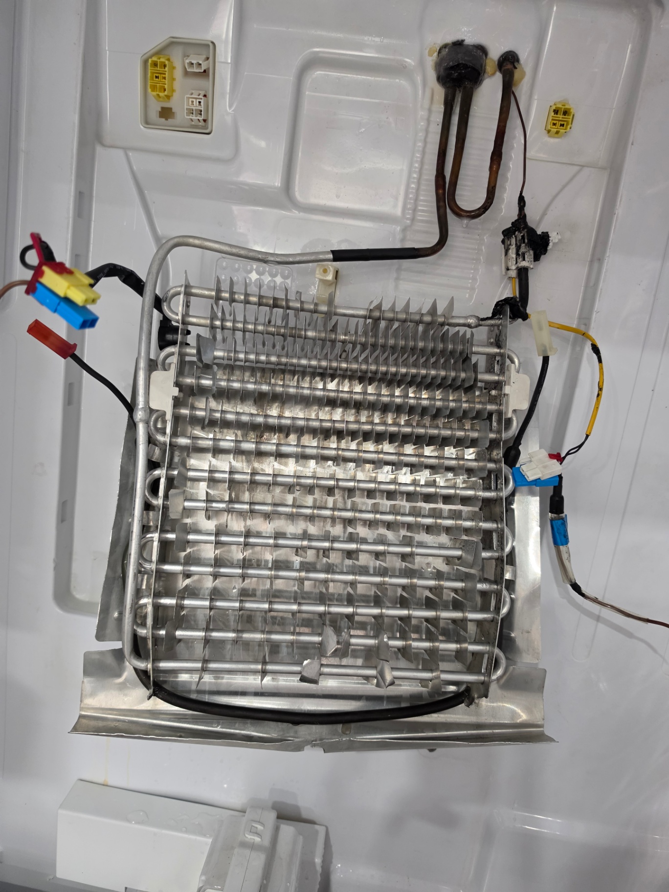 Evaporator and defrost heater repair — refrigerator