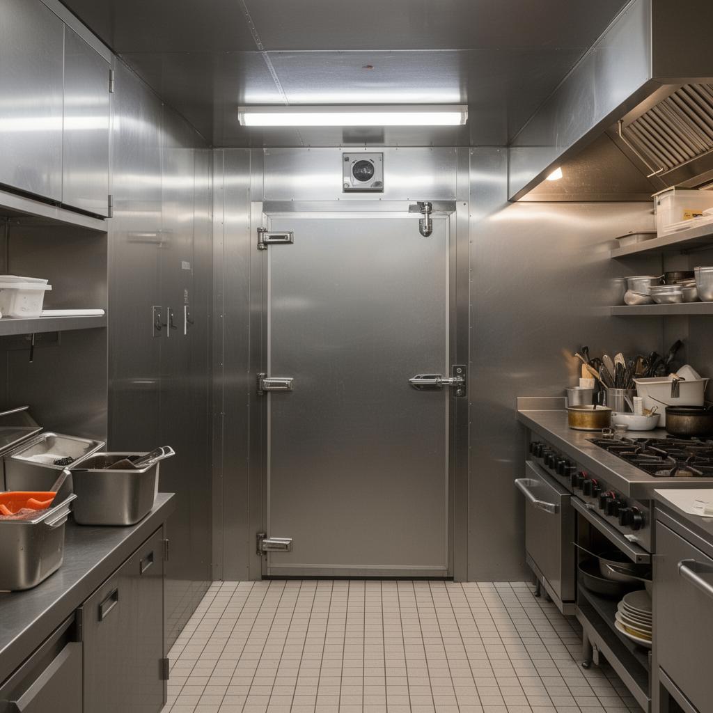 Walk-in cooler — commercial kitchen
